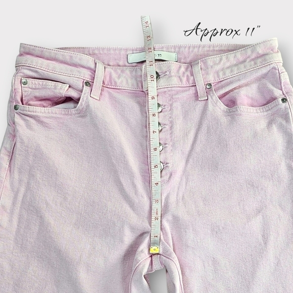 Joe's Jeans The Wyatt High Rise Crop Pink Size 29 - Picture 11 of 14